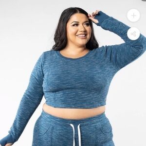 Buffbunny Goal Digger Pullover Crop Sweatshirt, XXL